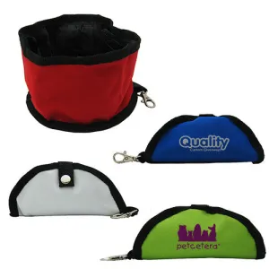600D Polyester Folding Pet Bowls (Q464411)
