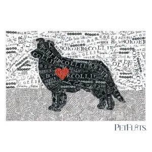 Border Collie PetFlat - Premium Vinyl Mat