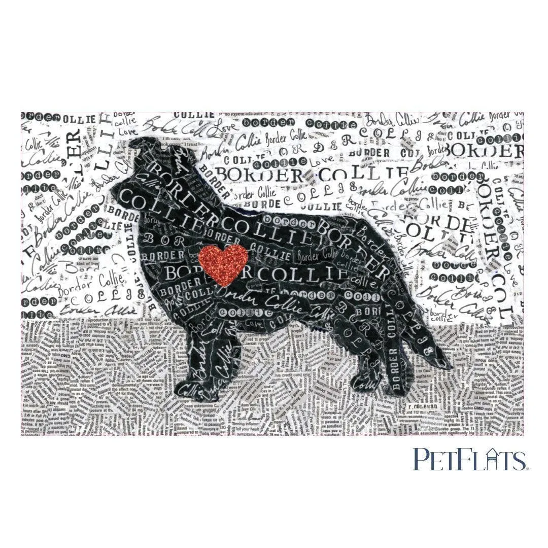 Border Collie PetFlat - Premium Vinyl Mat