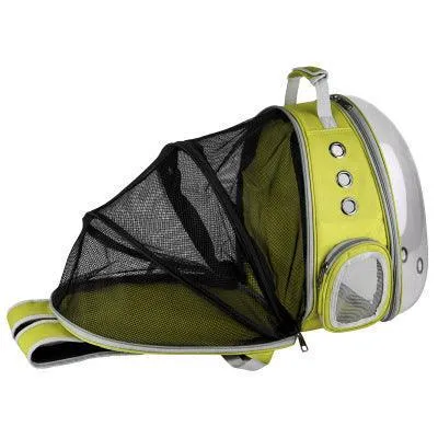 Bubble Pet Sightseeing Backpack: Portable And Stylish Carrier For Small Animals by Dog Hugs Cat
