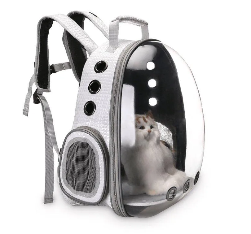 Bubble Pet Sightseeing Backpack: Portable And Stylish Carrier For Small Animals by Dog Hugs Cat