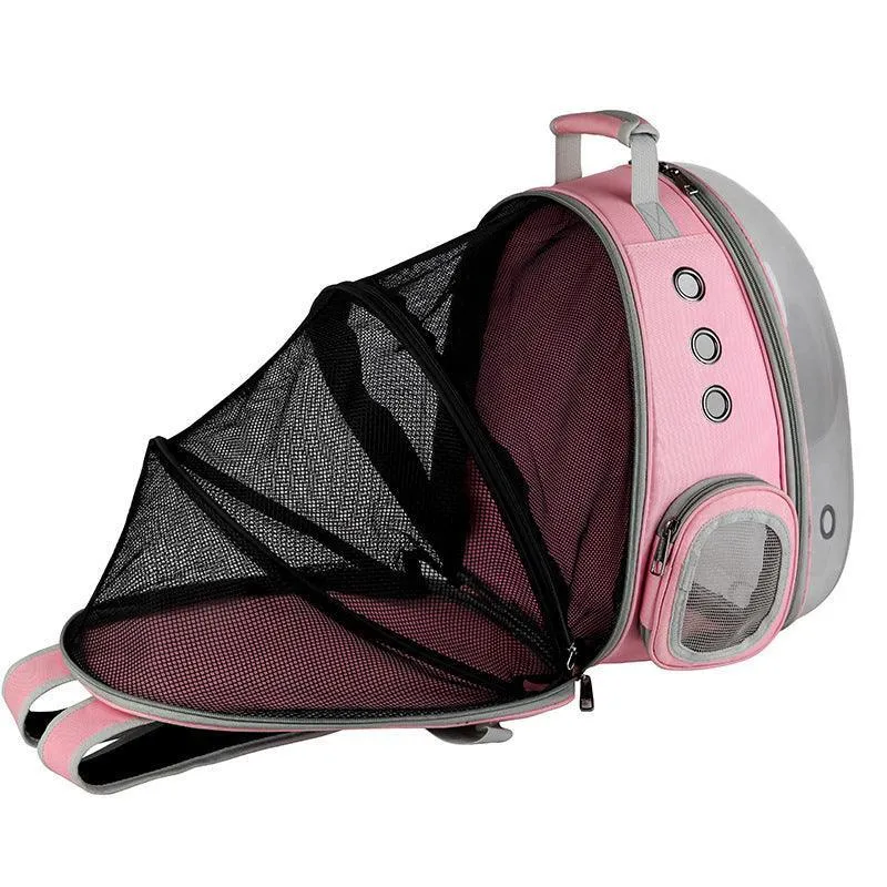 Bubble Pet Sightseeing Backpack: Portable And Stylish Carrier For Small Animals by Dog Hugs Cat