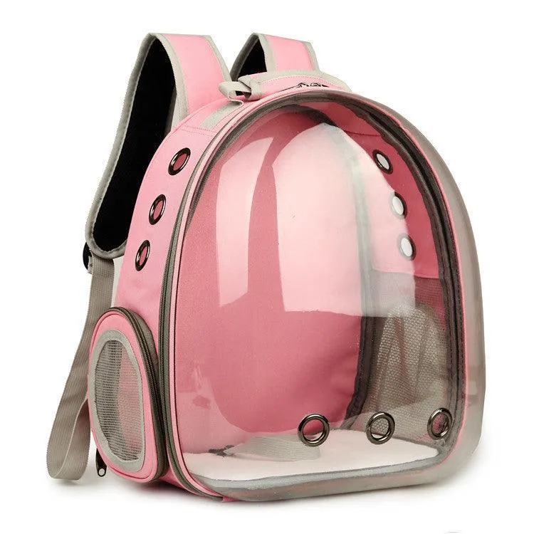 Bubble Pet Sightseeing Backpack: Portable And Stylish Carrier For Small Animals by Dog Hugs Cat