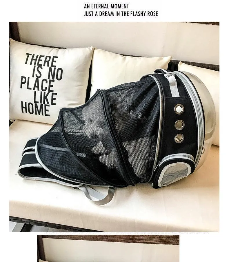 Bubble Pet Sightseeing Backpack: Portable And Stylish Carrier For Small Animals by Dog Hugs Cat
