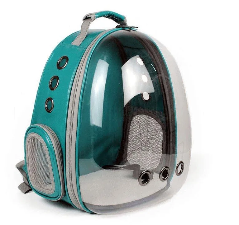 Bubble Pet Sightseeing Backpack: Portable And Stylish Carrier For Small Animals by Dog Hugs Cat