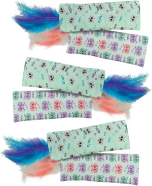 Caitec Presents Nala Cat Bunny Kickerz Catnip Kicker - Interactive Catnip Toy - Chase & Play, 6 Pack