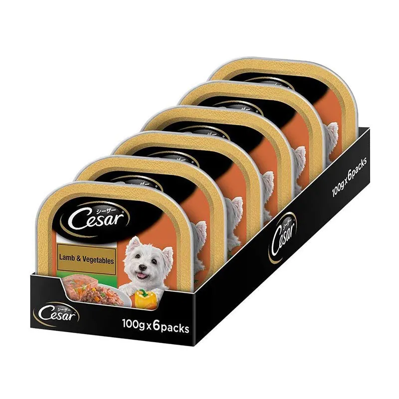 Cesar Adult Lamb & Vegetables Premium Wet Dog Food, 100 g