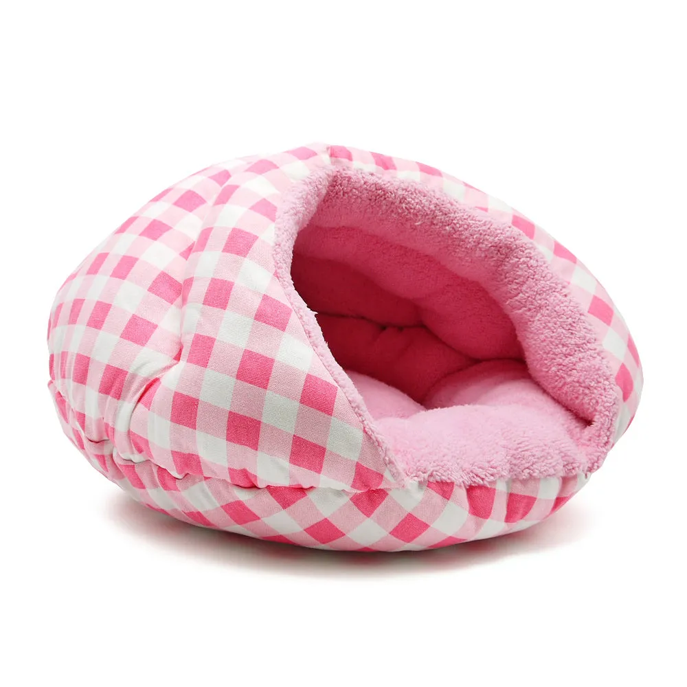 CHECKERS PINK BURGER DOG BED