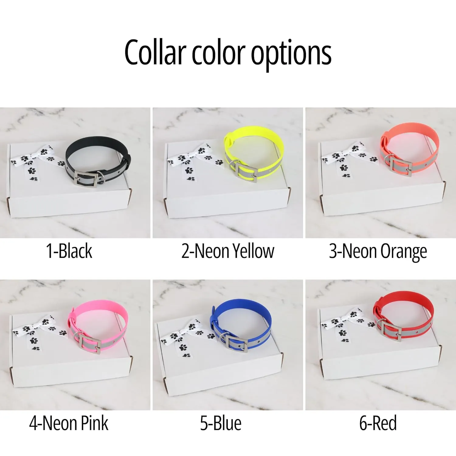Custom Name Reflective Dog Collar For Small Medium Large Dogs 7-27 Neck Cisrcunference Biotahane Extra Durable Resistant Material Up Puppy Collars For Dogs ID Customizable Customized With Name Heavy Duty (6-Red, Medium (M))