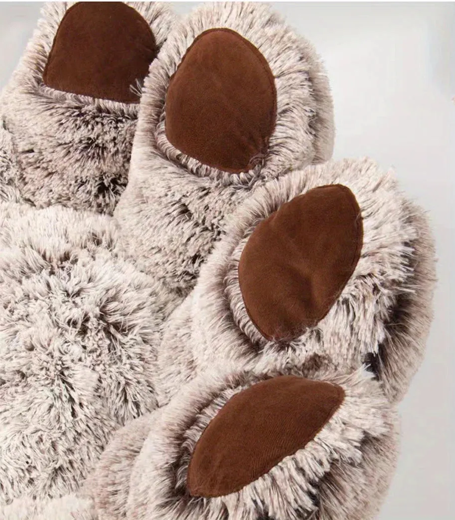 Cute Bear Paw Shape Comfortable Cozy Beds For Dog & Cats
