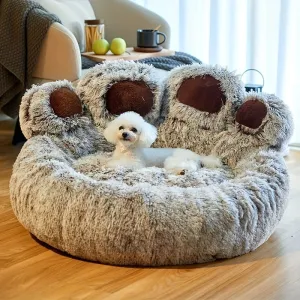 Cute Bear Paw Shape Comfortable Cozy Beds For Dog & Cats