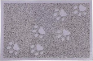 Darkyazi Cat Litter Box Mat for Floor Litter Trapping Mat Non-Slip Backing, Scatter Control, Easy Clean, Water Resistant, Soft on Paws (15.75" x 11.75",Gray Sand)