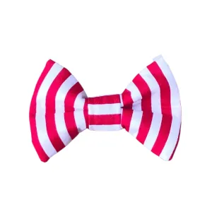 Dog Bow Tie - Red & White Stripe