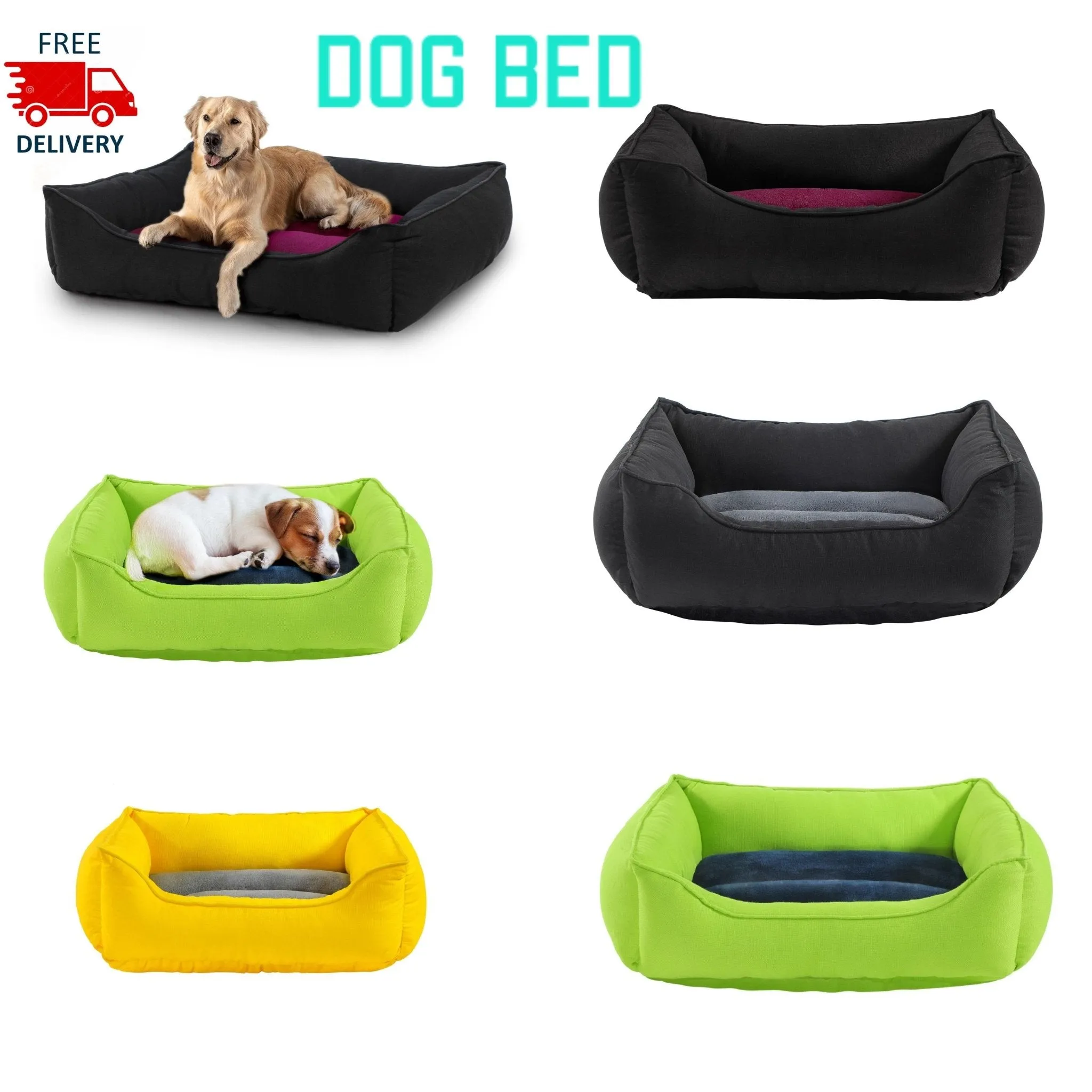 Dog Pet Bed For Small Medium Large Dog Puppy Warm Cushion Calming Cat Washable Beds