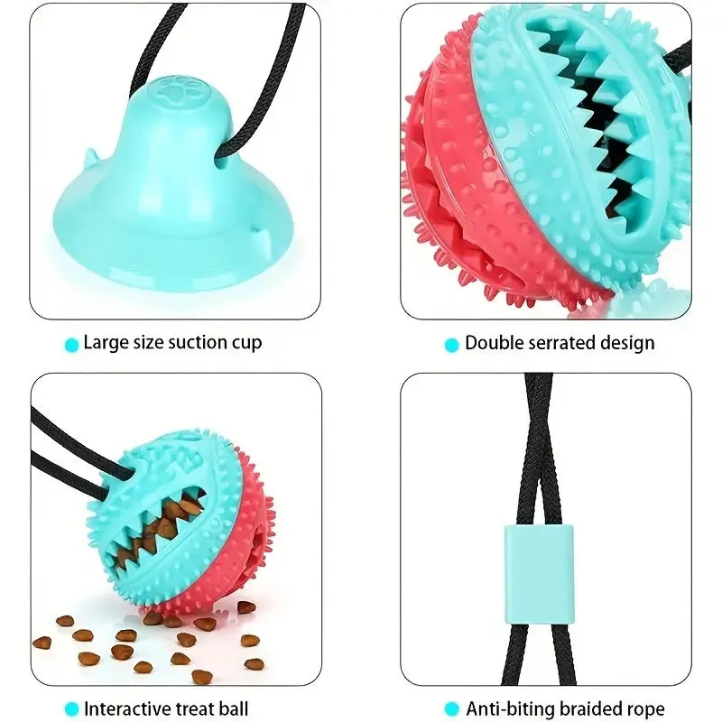 Durable Interactive Dog Toy for Aggressive Chewers – Tug-of-War & Treat Dispensing