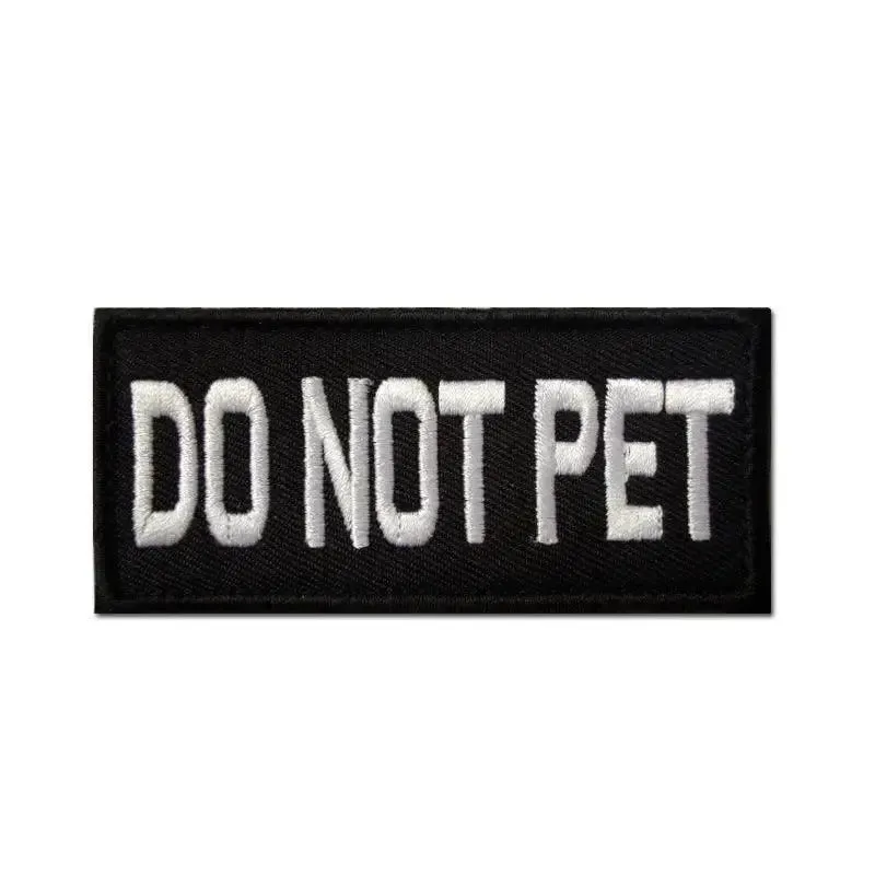 Embroidered Patch Velcro Service Dog Sticker