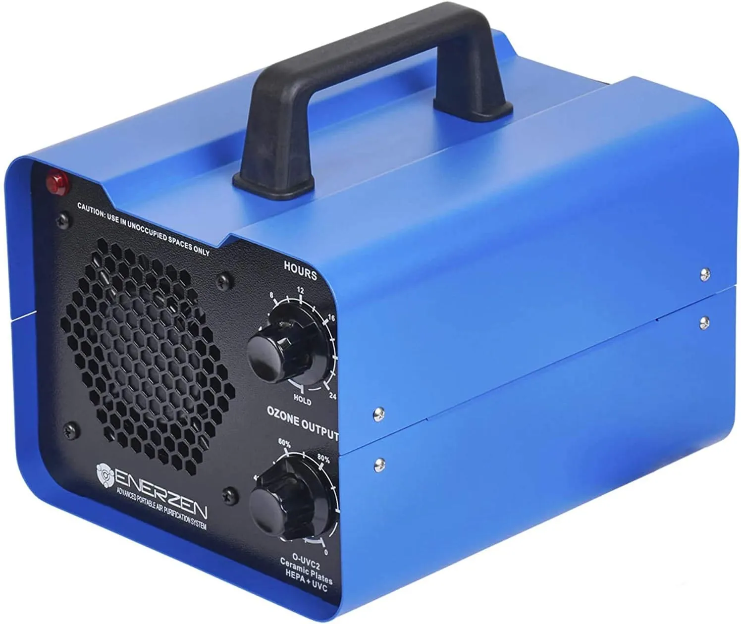 Enerzen O-UVC2 - UV Light   70,000 mg/h Industrial Ozone Generator for Eliminating Odors - O3 Machine Air Ionizer Deodorizer for Home, Room, Smoke, Cars, and Pets