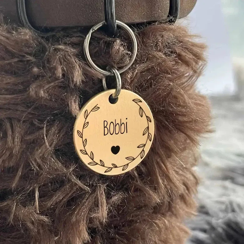 Floral Custom Pet ID Tag