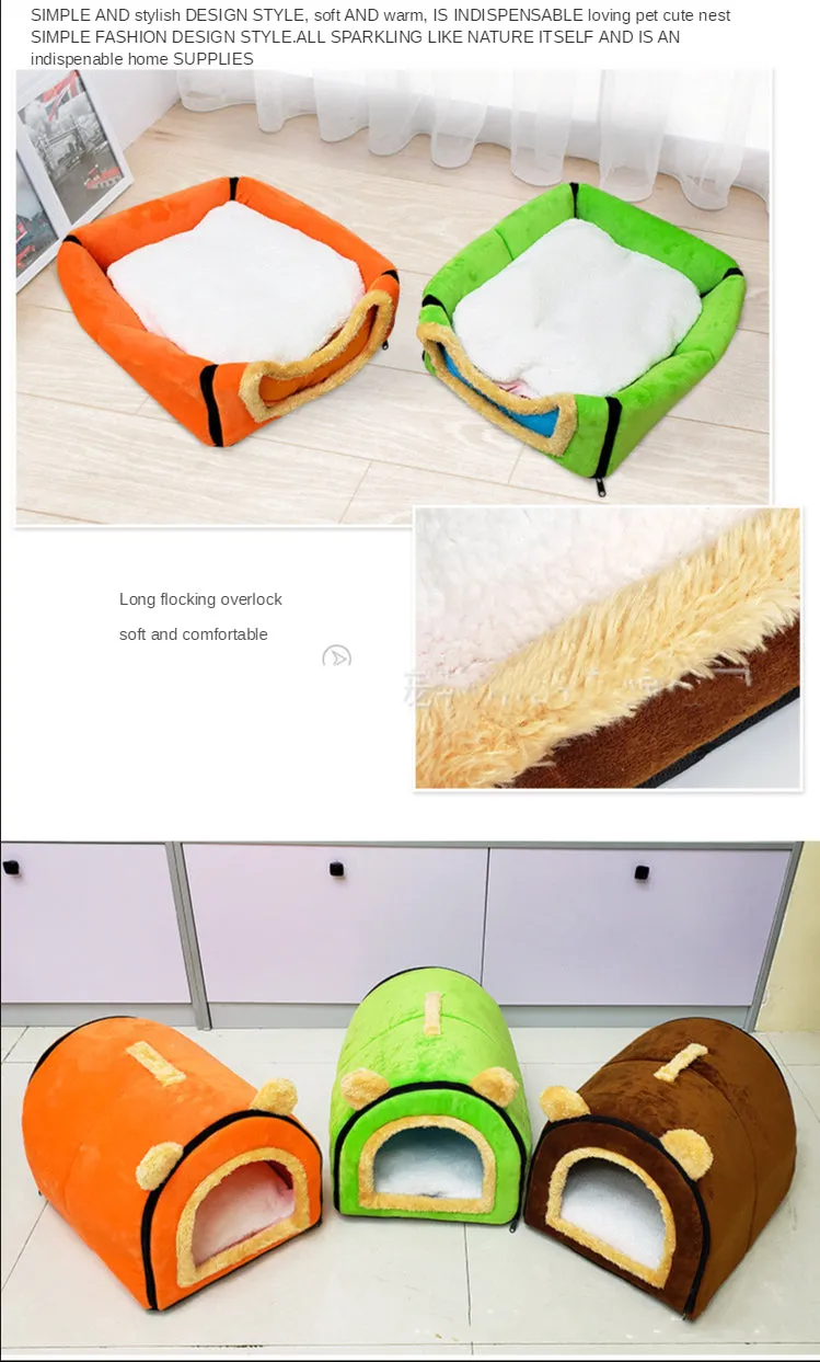 Foldable Dog Bed Pet House Sofa Nest