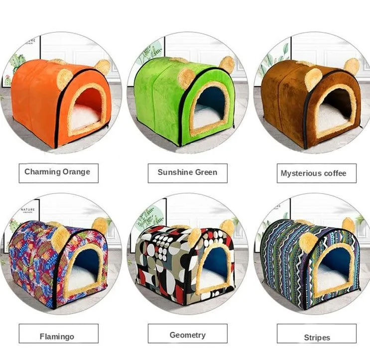 Foldable Dog Bed Pet House Sofa Nest