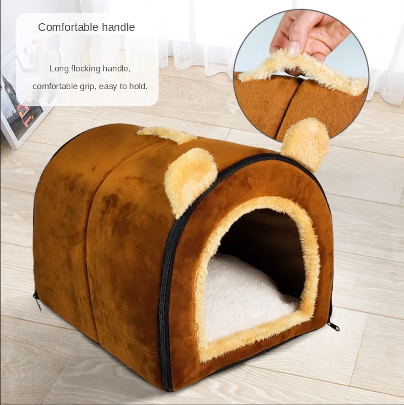 Foldable Dog Bed Pet House Sofa Nest