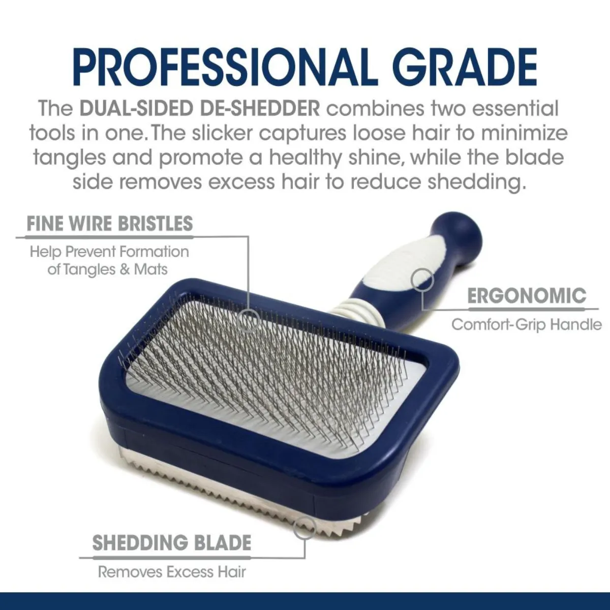 Four Paws Magic Coat Professional Series Dual-Sided Dog Deshedder