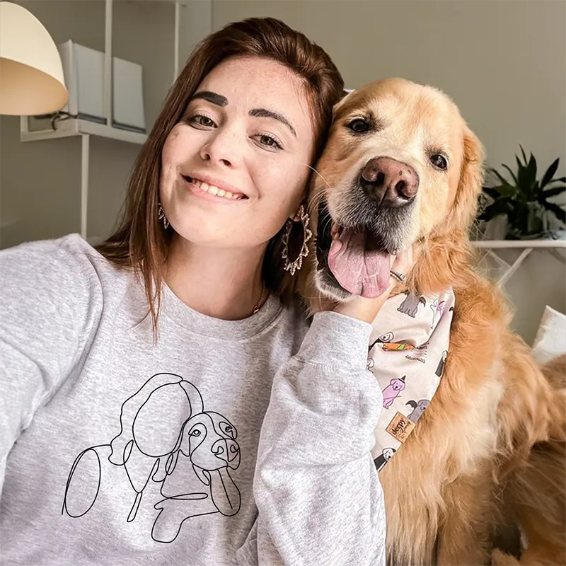 Gifts For Pet Custom Embroidered Sweatshirt and Hoodie