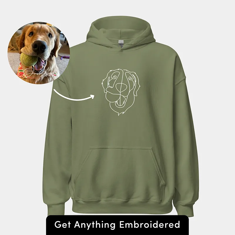 Gifts For Pet Custom Embroidered Sweatshirt and Hoodie
