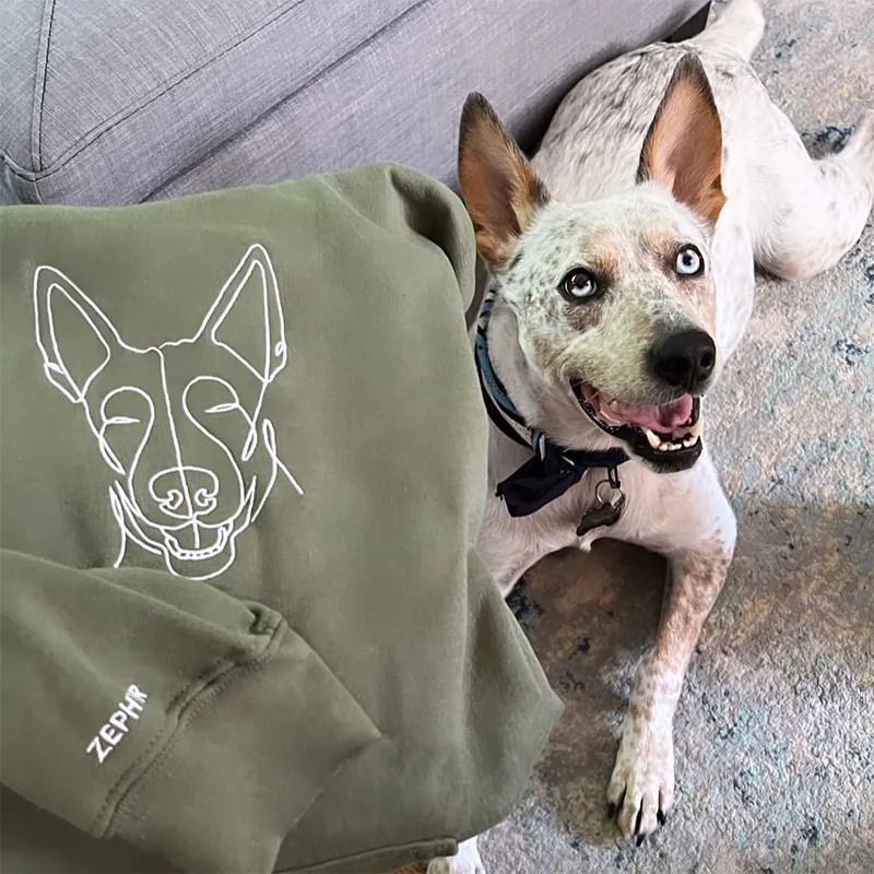 Gifts For Pet Custom Embroidered Sweatshirt and Hoodie