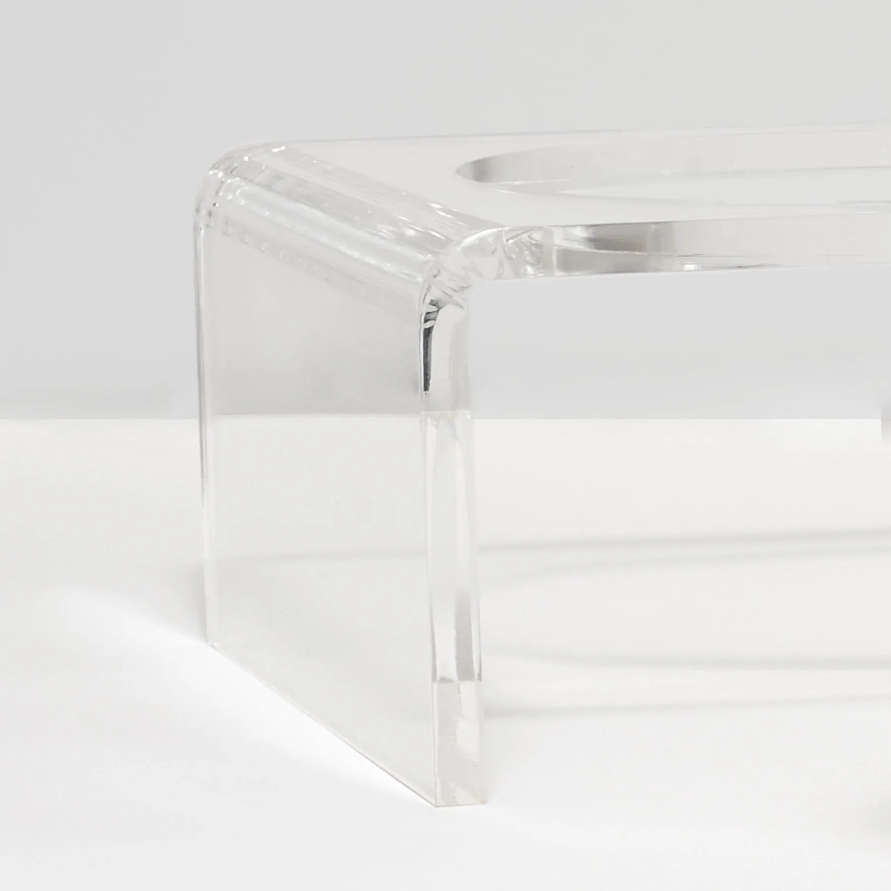 Hiddin Small Pet Feeder with Stainless Steel Bowls & Raised Acrylic Stand