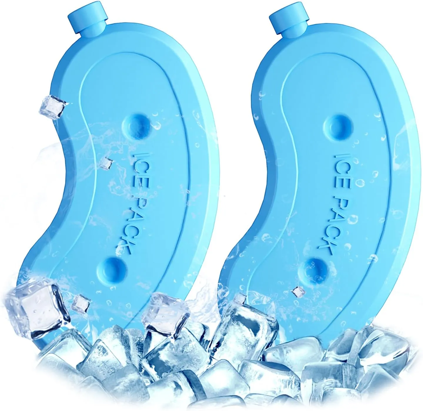 Ice Packs for Automatic Cat Feeder and Automatic Pet Feeder, 2-Packs