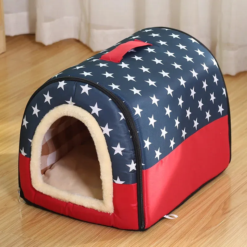 Indoor Foldable Dog House Cave