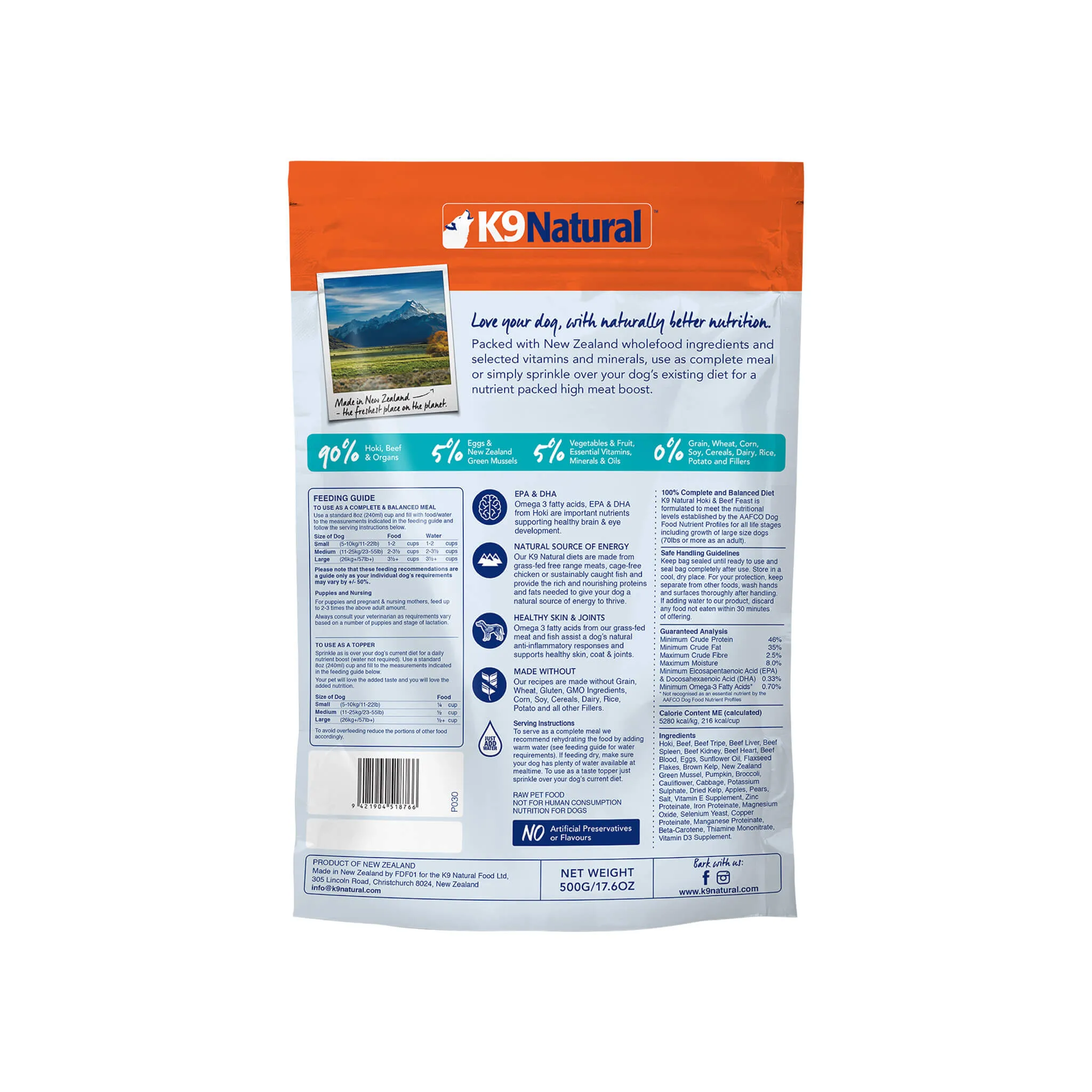 K9 Natural Freeze-Dried Dog Food