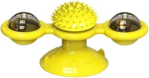 Kitten Toys, Cat Scratching Balls, Catnip Chew Toys for Adult and Kitten, Yellow