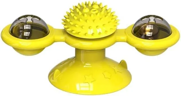 Kitten Toys, Cat Scratching Balls, Catnip Chew Toys for Adult and Kitten, Yellow
