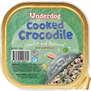 KOHE-VERSARY 8% OFF: Underdog Cooked Crocodile Complete & Balanced Frozen Dog Food 150g
