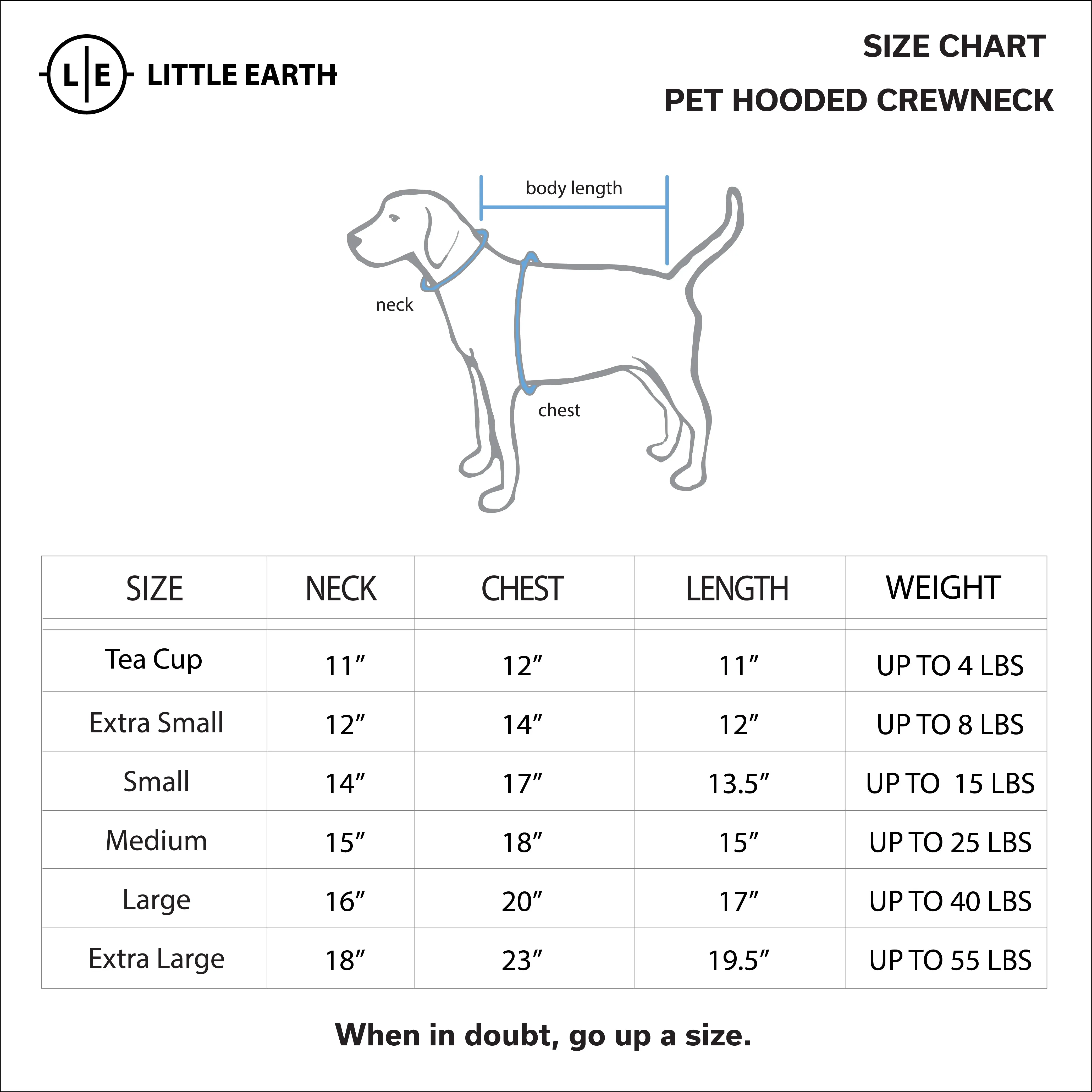 Los Angeles Chargers Pet Hooded Crewneck Type