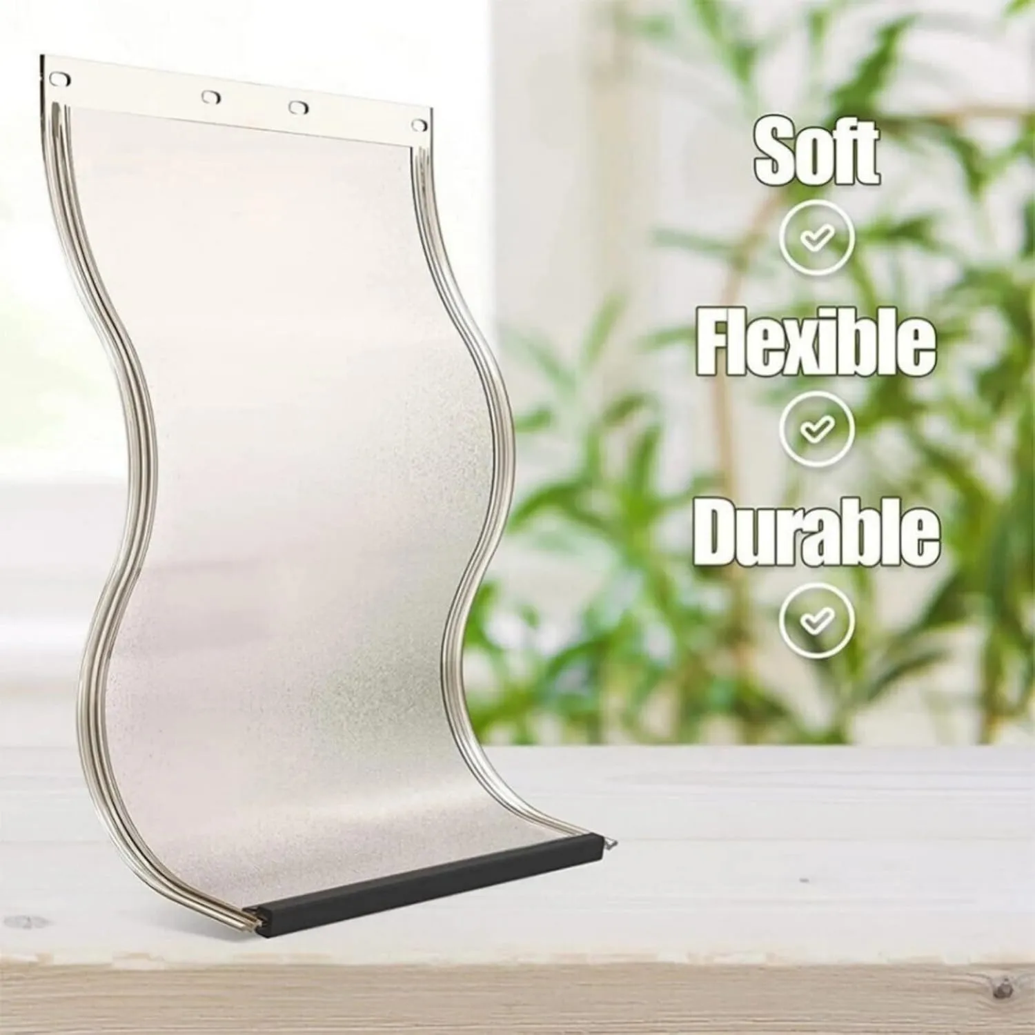 Magnetic Seal Dog Door Replacement Flap with Noise Reducing Cold Weather Insulation for Doggie Pets, 16 7/8 x 10 1/8