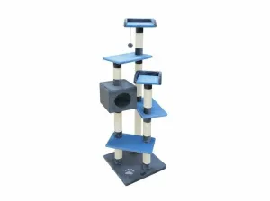 MATEUS Cat Pole - Blue-Beige