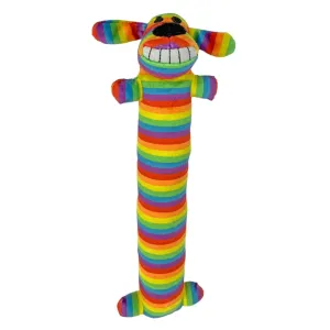 MultiPet Loofa Dog 12" Rainbow Plush Toy For Dogs (1 ct)