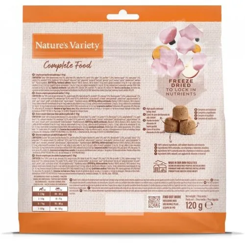 Nature's Variety Complete Freeze Dried Dog Food Turkey 120g