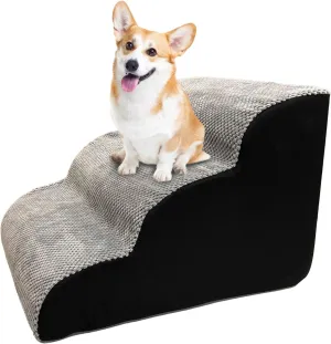 Non-Slip Dog Stairs for Bed & Couch Lightweight Pet Steps with Wide Ramp for Medium Dogs Portable Pets Ramp for High Beds or Couches