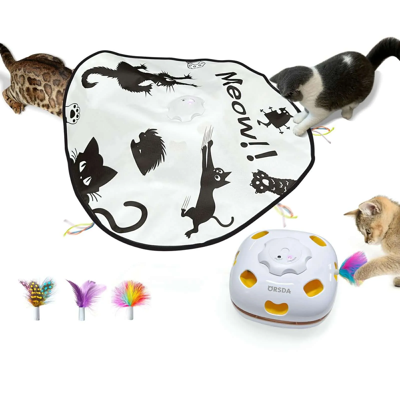 ORSDA 6Pcs Cat Toys Replacement Soft Ropes