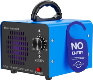 Ozone Generator 80,000mg/h, High Capacity Ozone Machine for Home Car Pet & Basement Odor, Suitable for Spaces up to 7,000 Square Feet, Blue (80,000 mg/h)