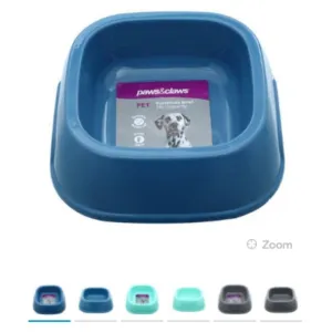 Pet Essentials Square Bowl with Handle - 17.5cm x 21cm x 7cm