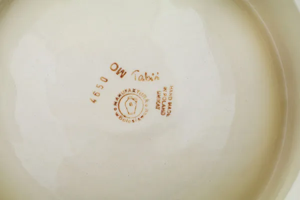 Polish Pottery 8" Pet Bowl Delicate UNIKAT