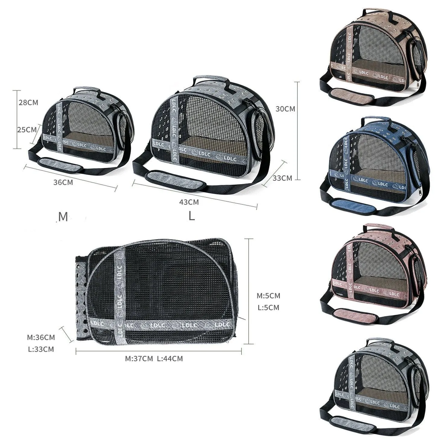 Portable Pet Travel Bag: One Shoulder Cat Litter Carrier by Dog Hugs Cat