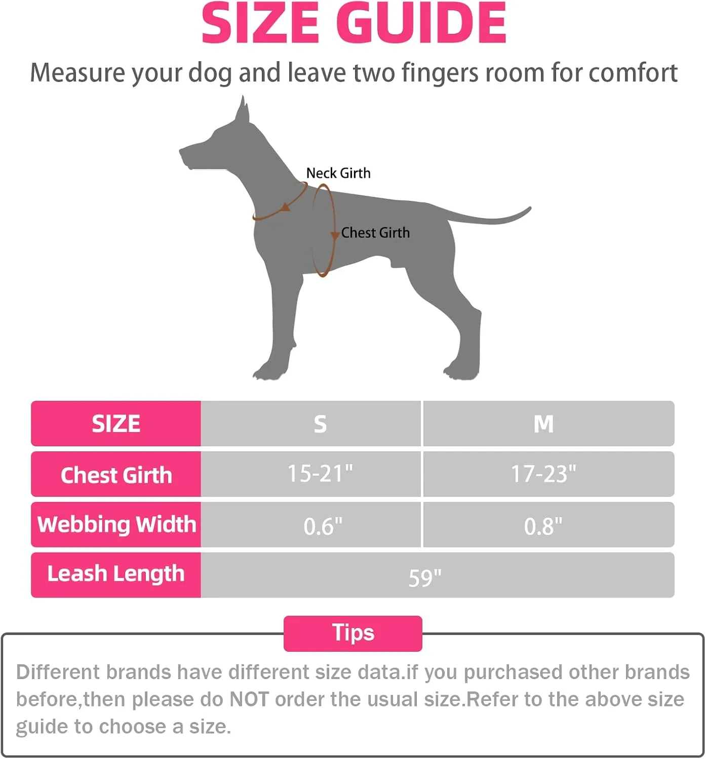 PUPTECK No Pull Dog Harness Soft Adjustable Basic Nylon Step in Puppy Vest Outdoor Walking with Leash Medium Printed Pink