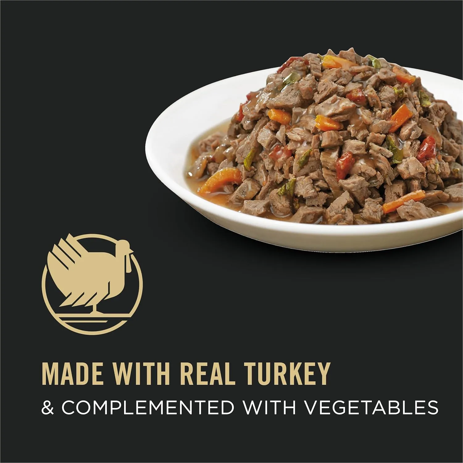 Purina Pro Plan Gravy, High Protein Wet Cat Food, COMPLETE ESSENTIALS Turkey & Vegetable Entree - (Pack of 24) 3 oz. Pull-Top Cans