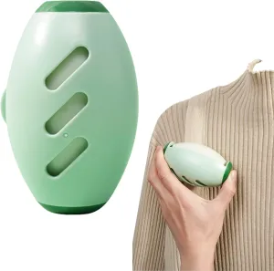 Reusable Washable Lint Roller Ball - Mini Travel Size, Extra Sticky Portable Pet Hair Remover for Clothes, Sofas, and Fabrics - Compact Gel Lint Remover for Dust & Debris(Green)